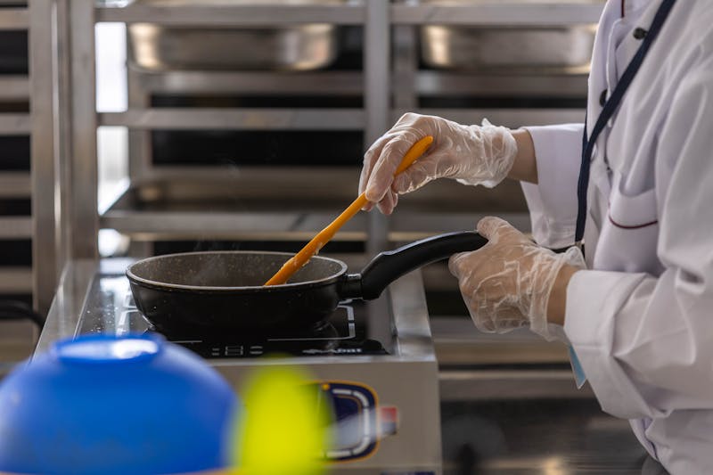 Hangry Joe's order counter and colorful menu board